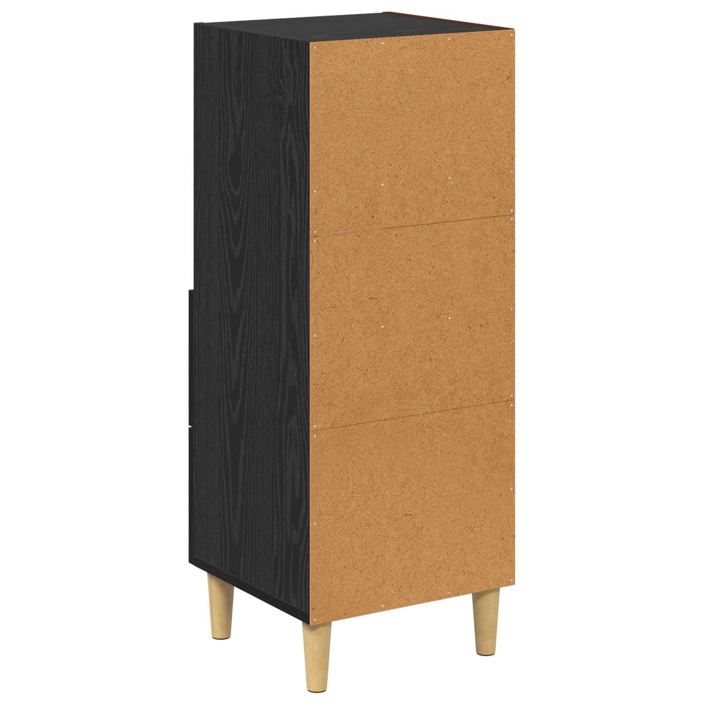 Sideboard Sort eg 34 x 34.5 x 90 cm Konstrueret træ
