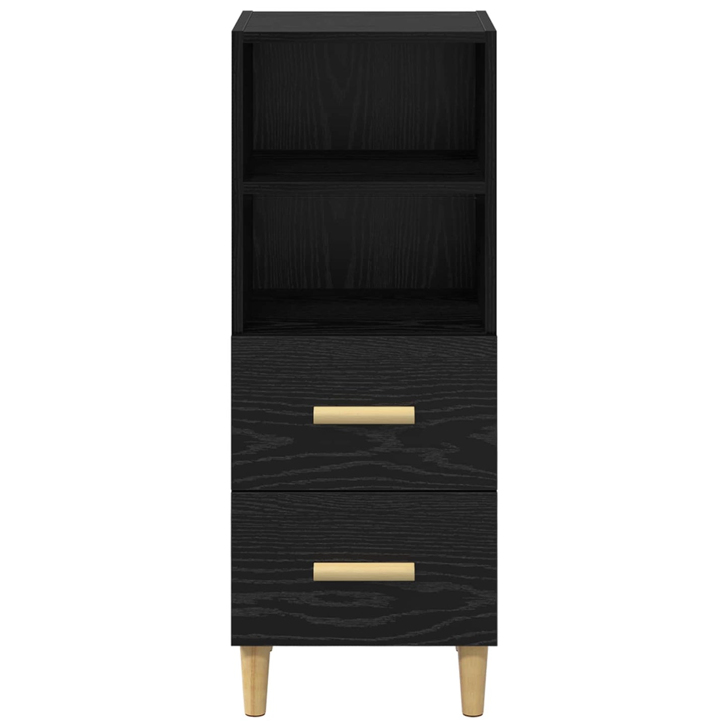 Sideboard Sort eg 34 x 34.5 x 90 cm Konstrueret træ