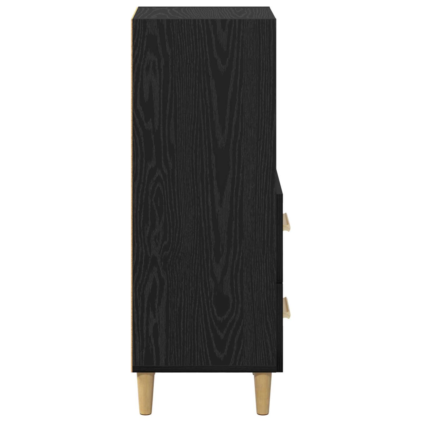 Sideboard Sort eg 34 x 34.5 x 90 cm Konstrueret træ