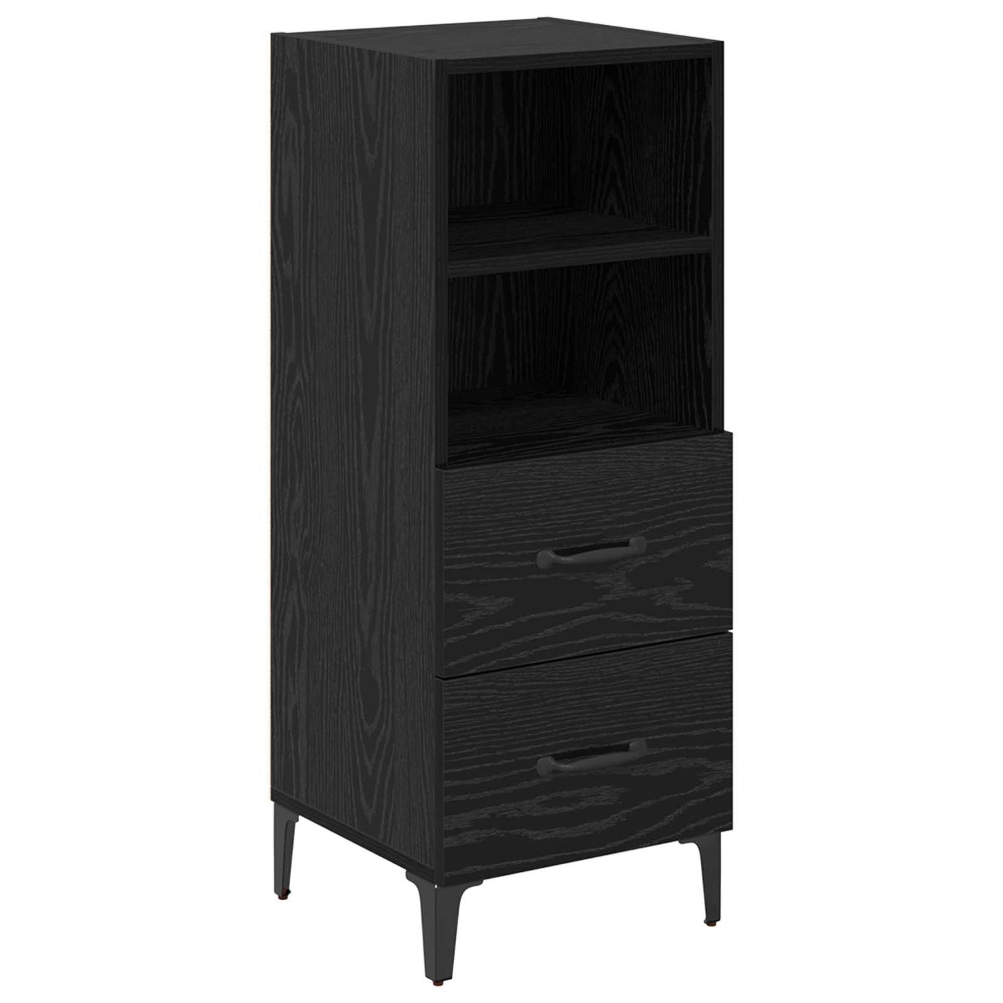 Sideboard Sort eg 34 x 34,5 x 90 cm Konstrueret træ