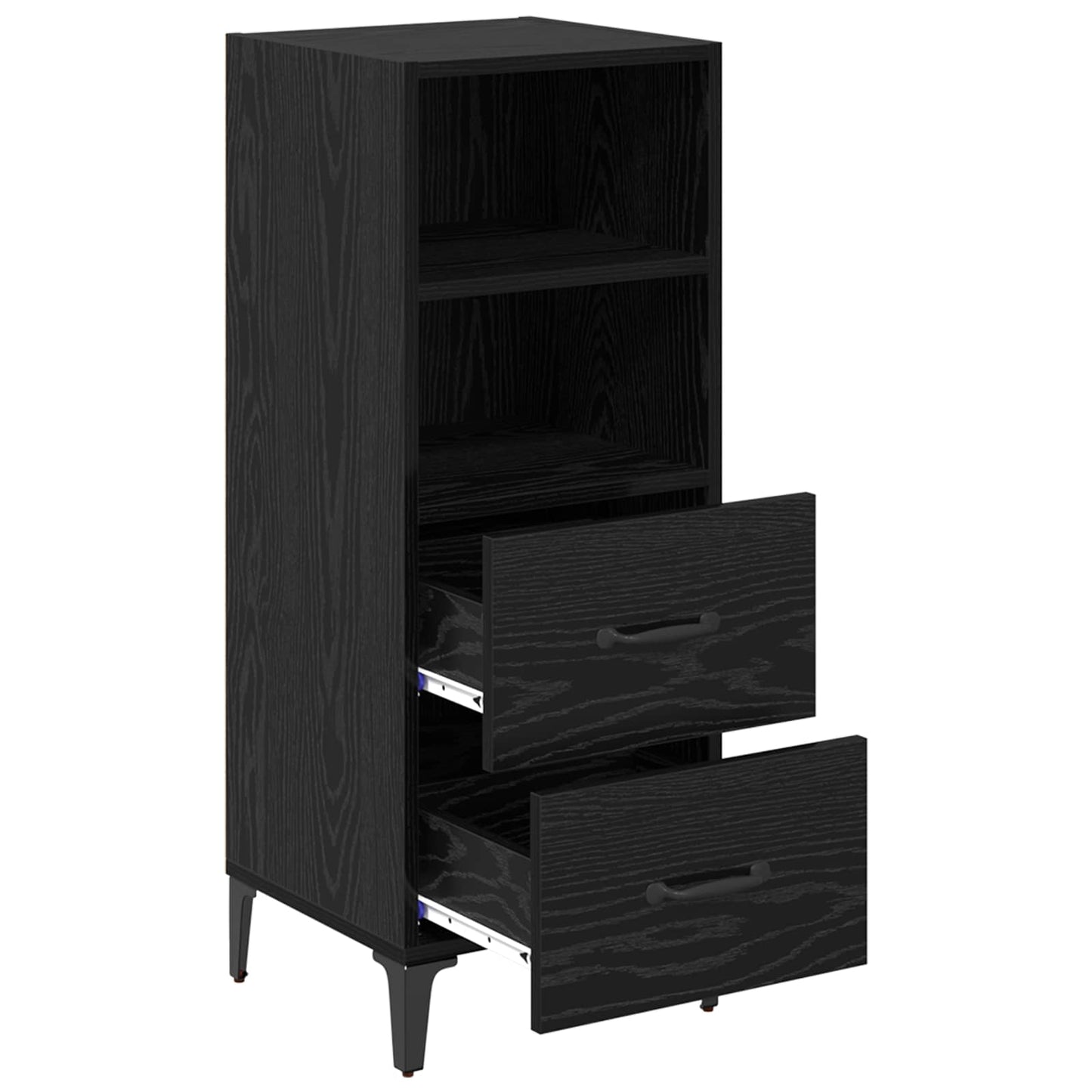 Sideboard Sort eg 34 x 34,5 x 90 cm Konstrueret træ
