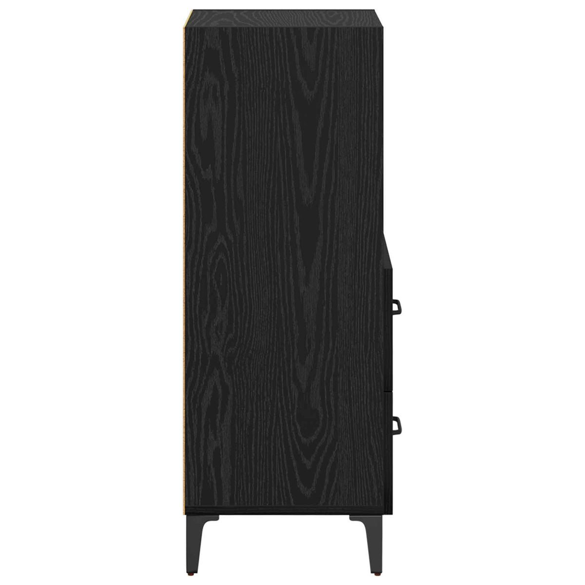 Sideboard Sort eg 34 x 34,5 x 90 cm Konstrueret træ