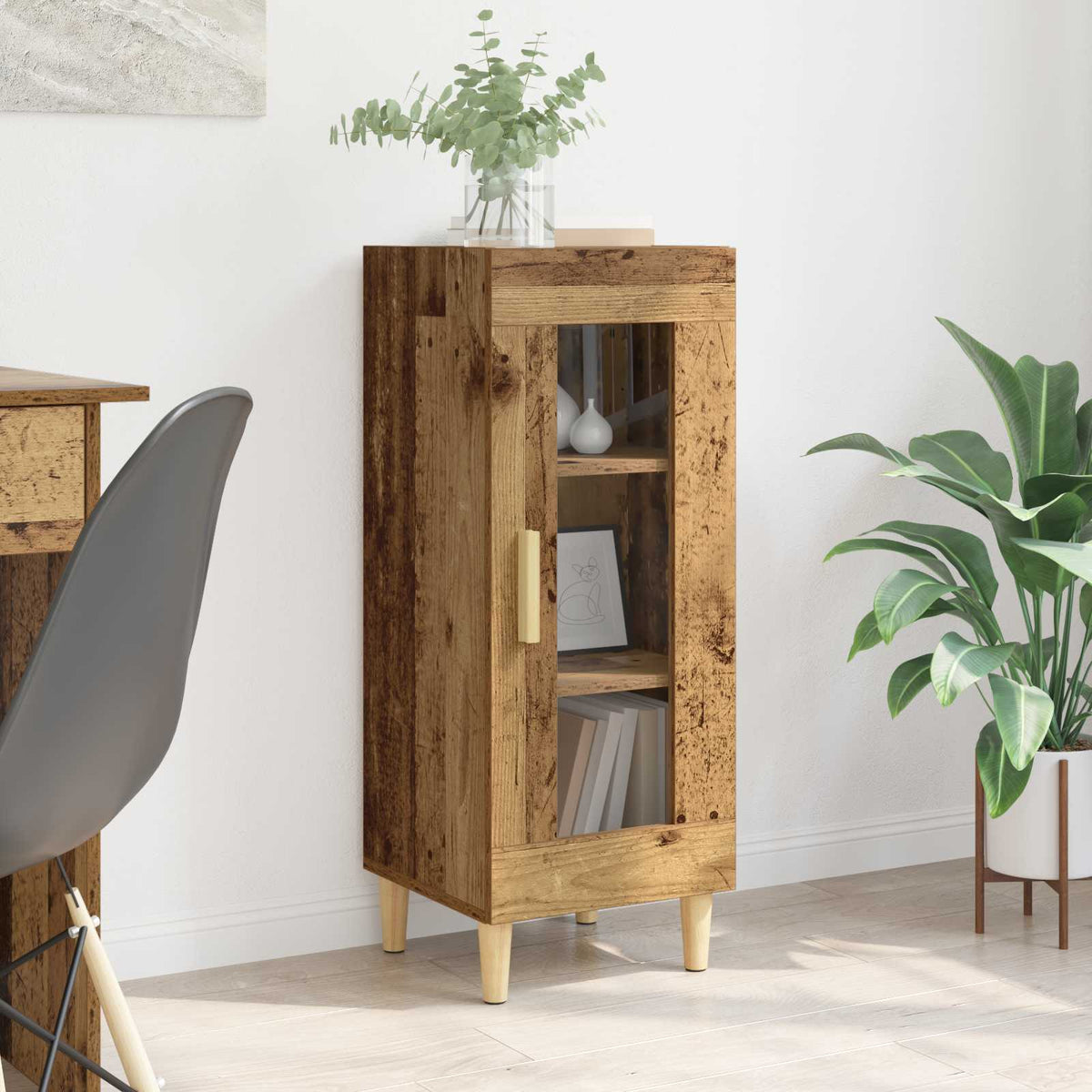 Sideboard Gammelt træ 34,5 x 32,5 x 90 cm Konstrueret træ