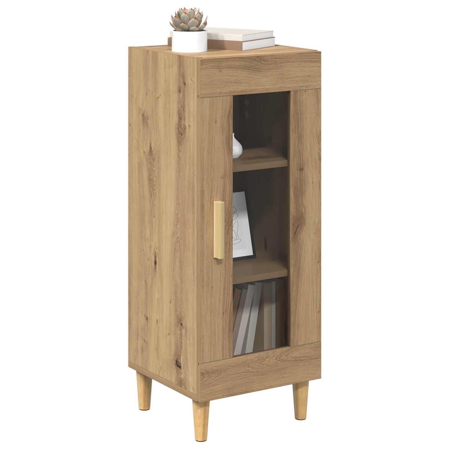Sideboard Artisan Egetræ 34,5 x 32,5 x 90 cm Konstrueret træ