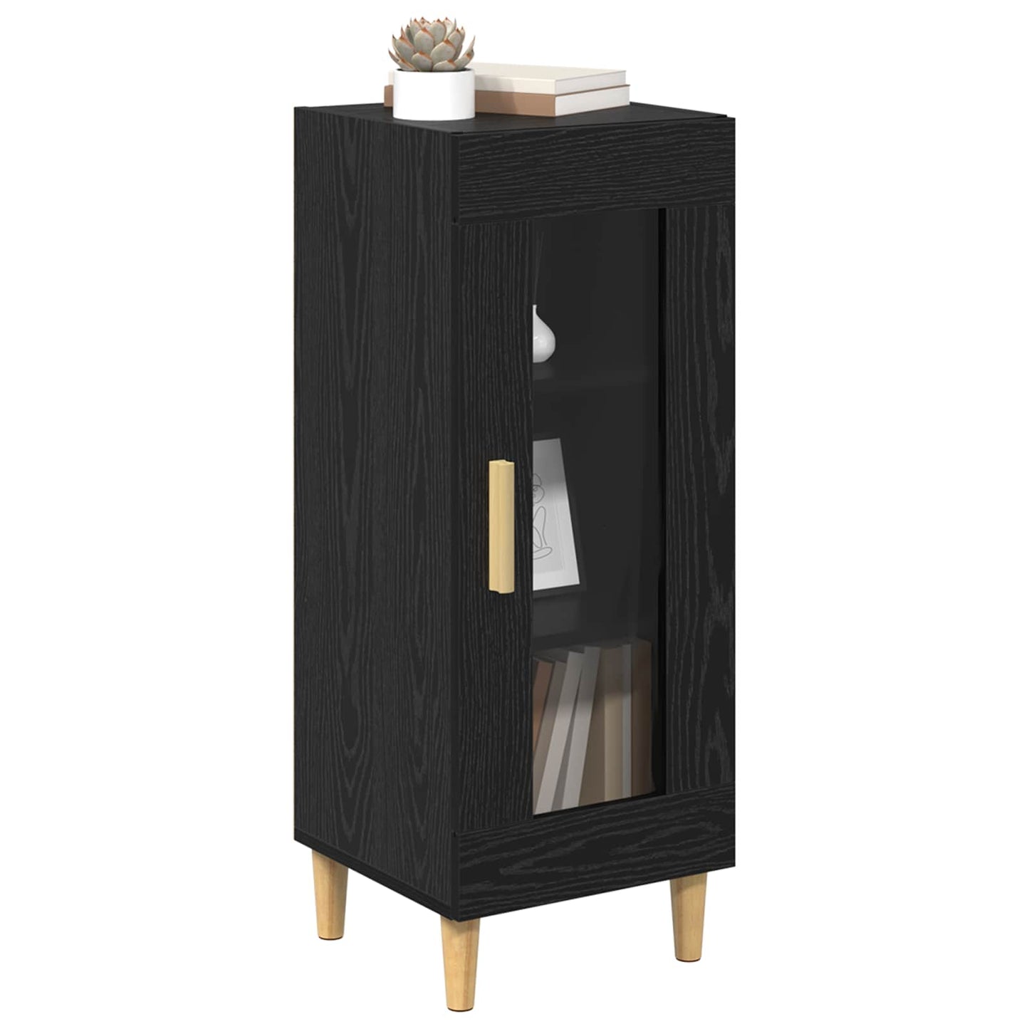 Sideboard Sort eg 34,5 x 32,5 x 90 cm Konstrueret træ