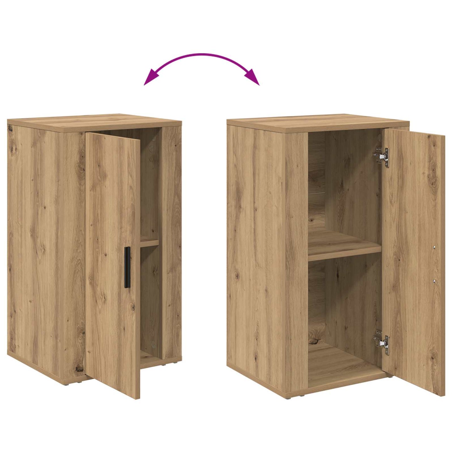 Sideboard Artisan Egetræ 40 x 33 x 70 cm Konstrueret træ
