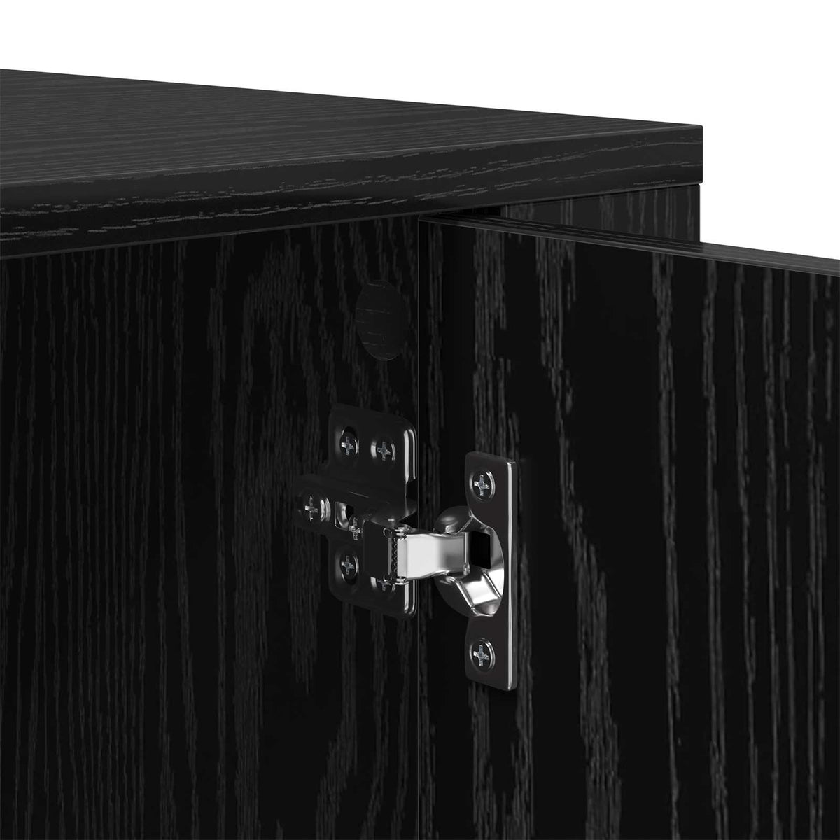 Sideboard Sort eg 40 x 33 x 70 cm Konstrueret træ