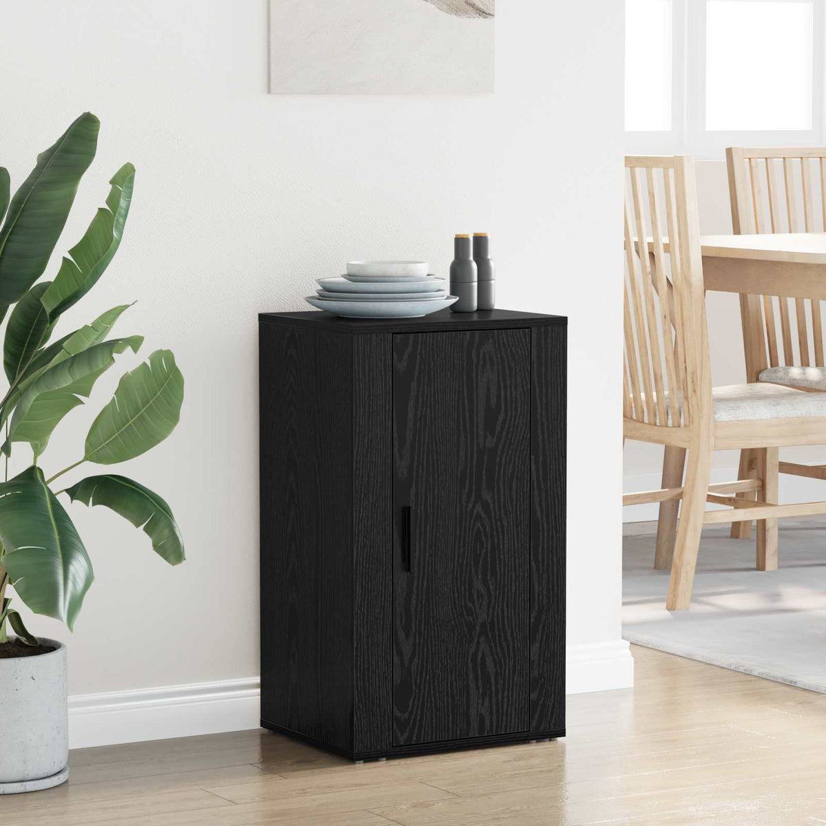 Sideboard Sort eg 40 x 33 x 70 cm Konstrueret træ