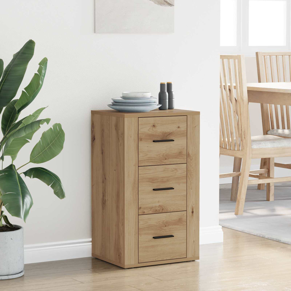 Sideboard Artisan Egetræ 40 x 33 x 70 cm Konstrueret træ