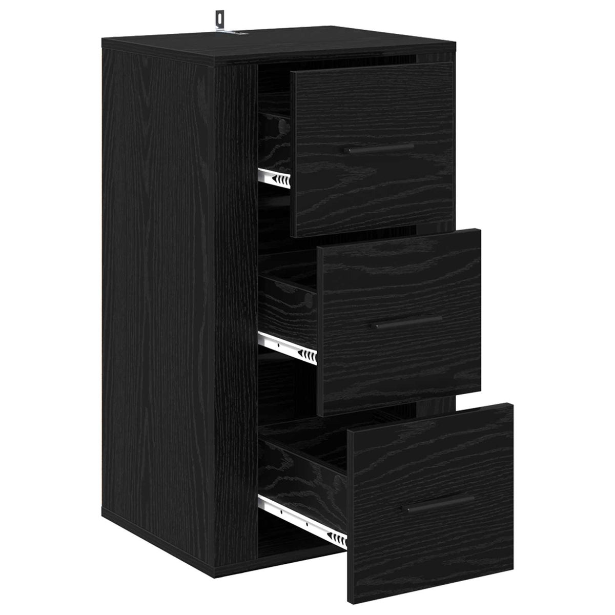 Sideboard Sort eg 40 x 33 x 70 cm Konstrueret træ