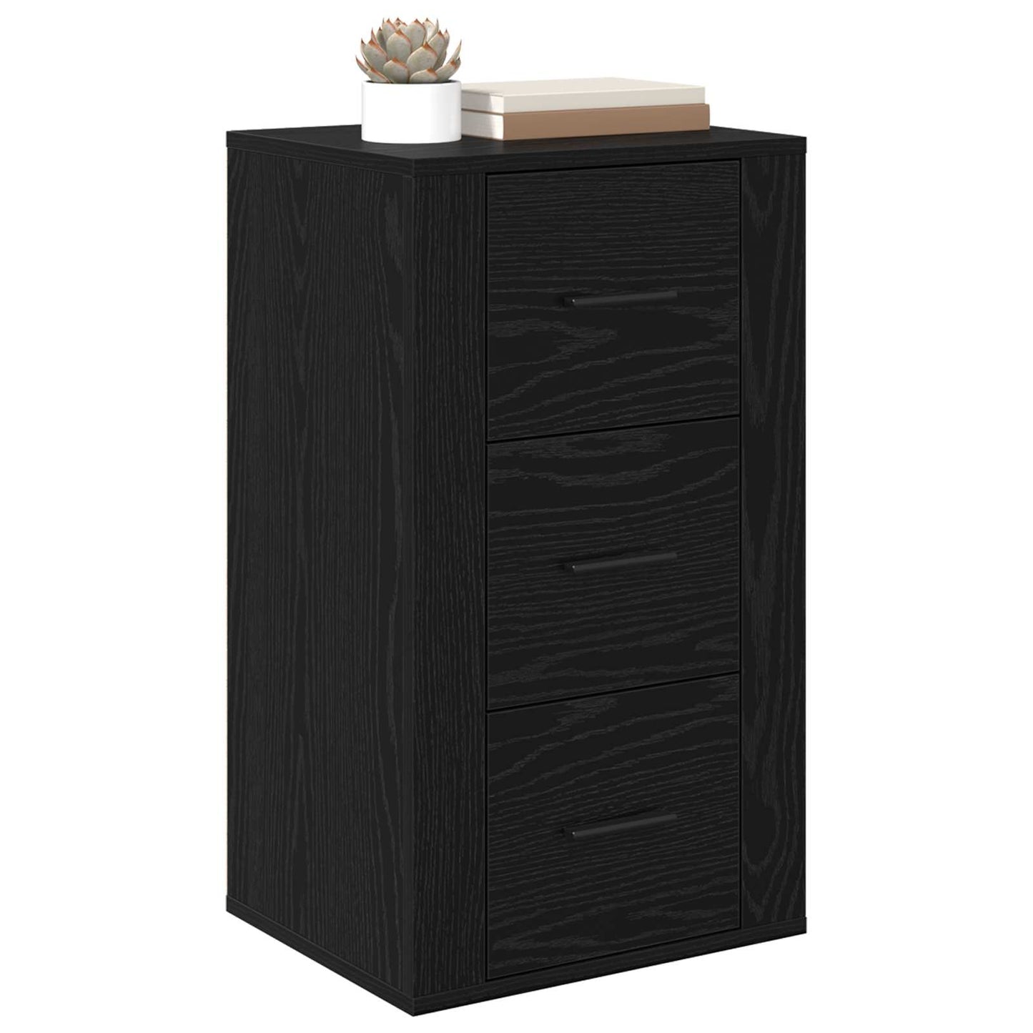 Sideboard Sort eg 40 x 33 x 70 cm Konstrueret træ