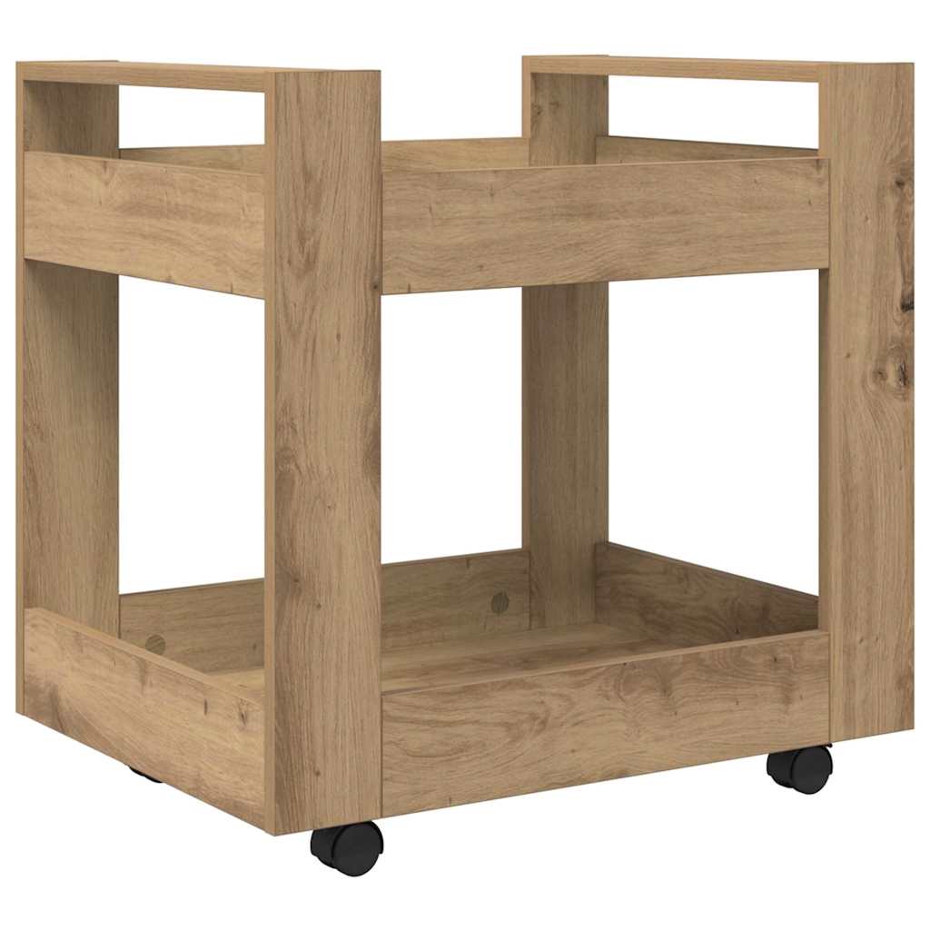 Kontortrolley Artisan Egetræ 60 x 45 x 60 cm Konstrueret træ