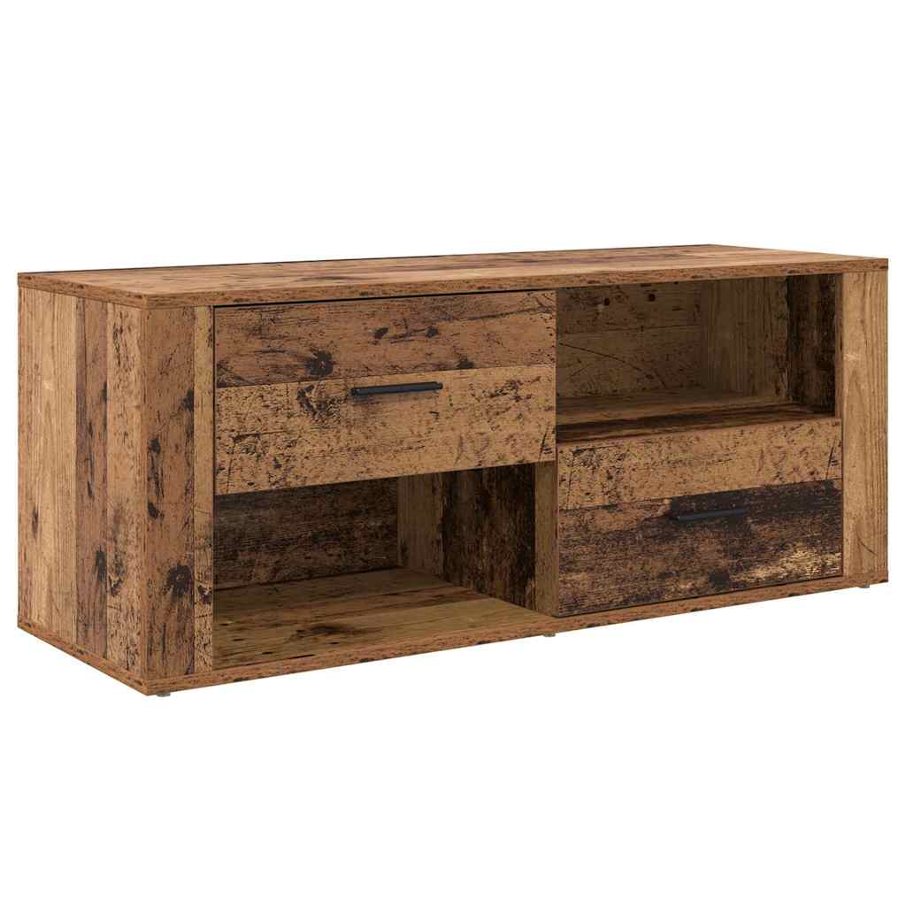 TV-skab 100 x 35 x 40 cm Gammelt træ Konstrueret træ
