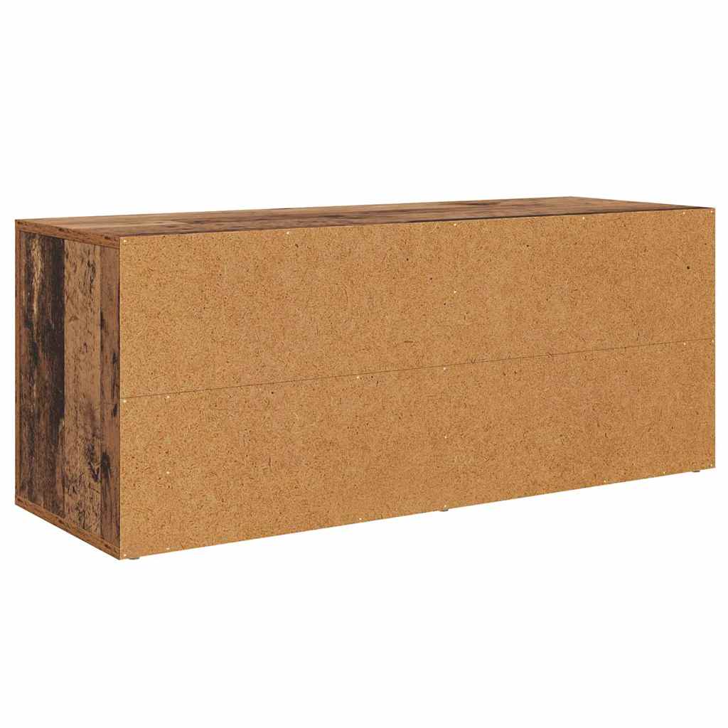TV-skab 100 x 35 x 40 cm Gammelt træ Konstrueret træ