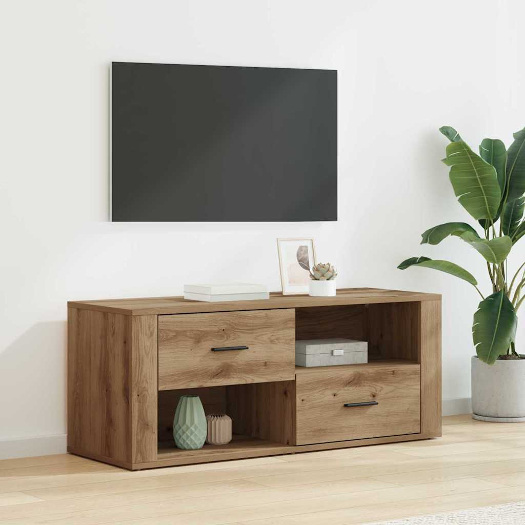 TV-skab 100 x 35 x 40 cm Artisan Egetræ Konstrueret træ