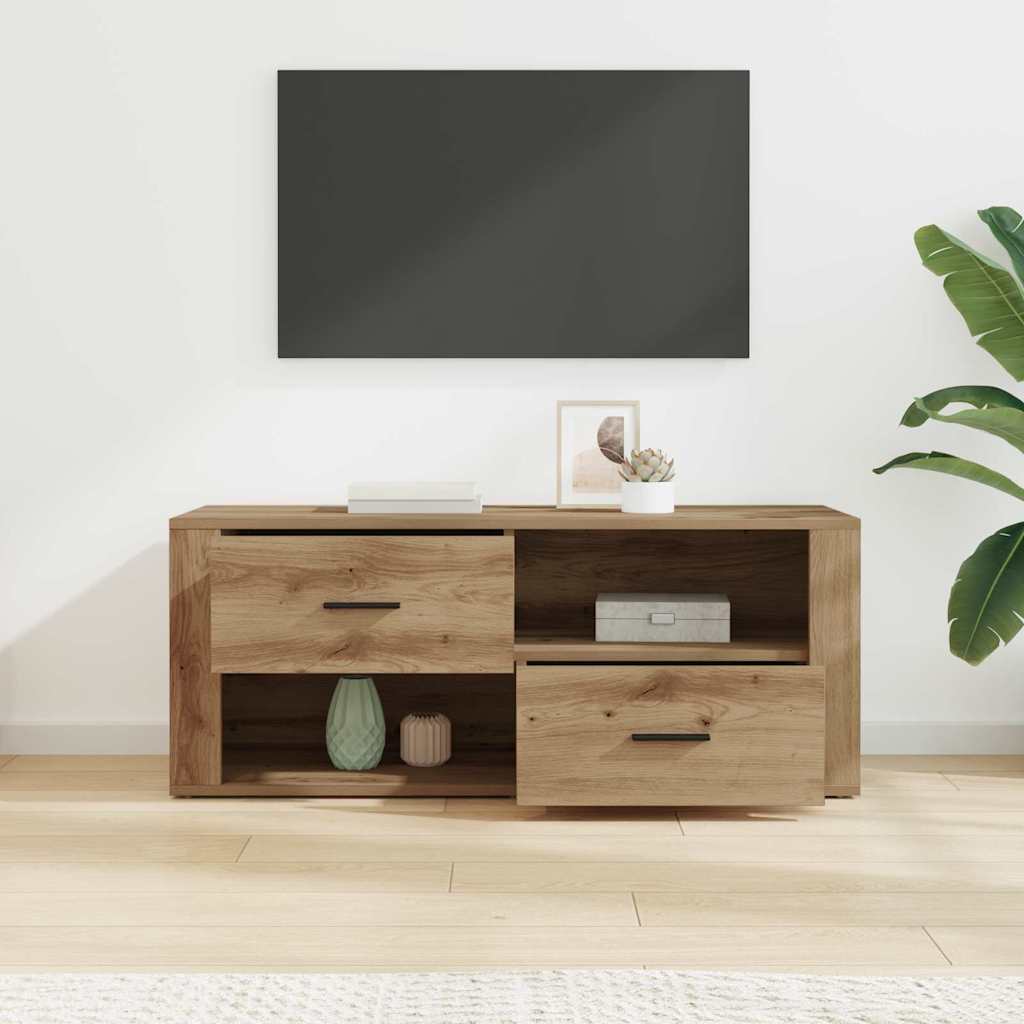 TV-skab 100 x 35 x 40 cm Artisan Egetræ Konstrueret træ
