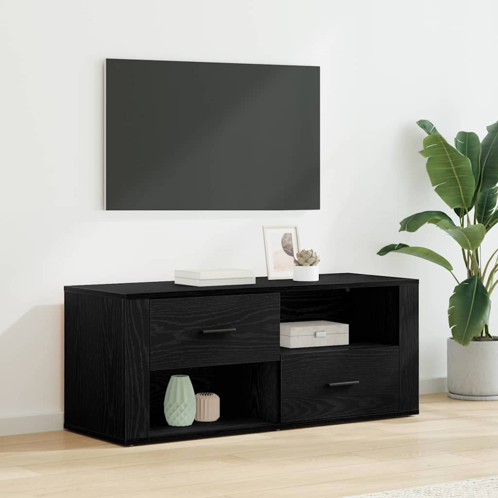 TV-skab 100 x 35 x 40 cm Sort eg Konstrueret træ