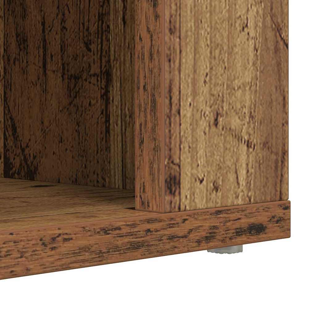 Skostativ 75 x 35 x 45 cm Konstrueret træ Gammelt træ