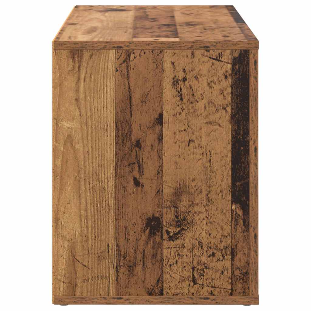 Skostativ 75 x 35 x 45 cm Konstrueret træ Gammelt træ
