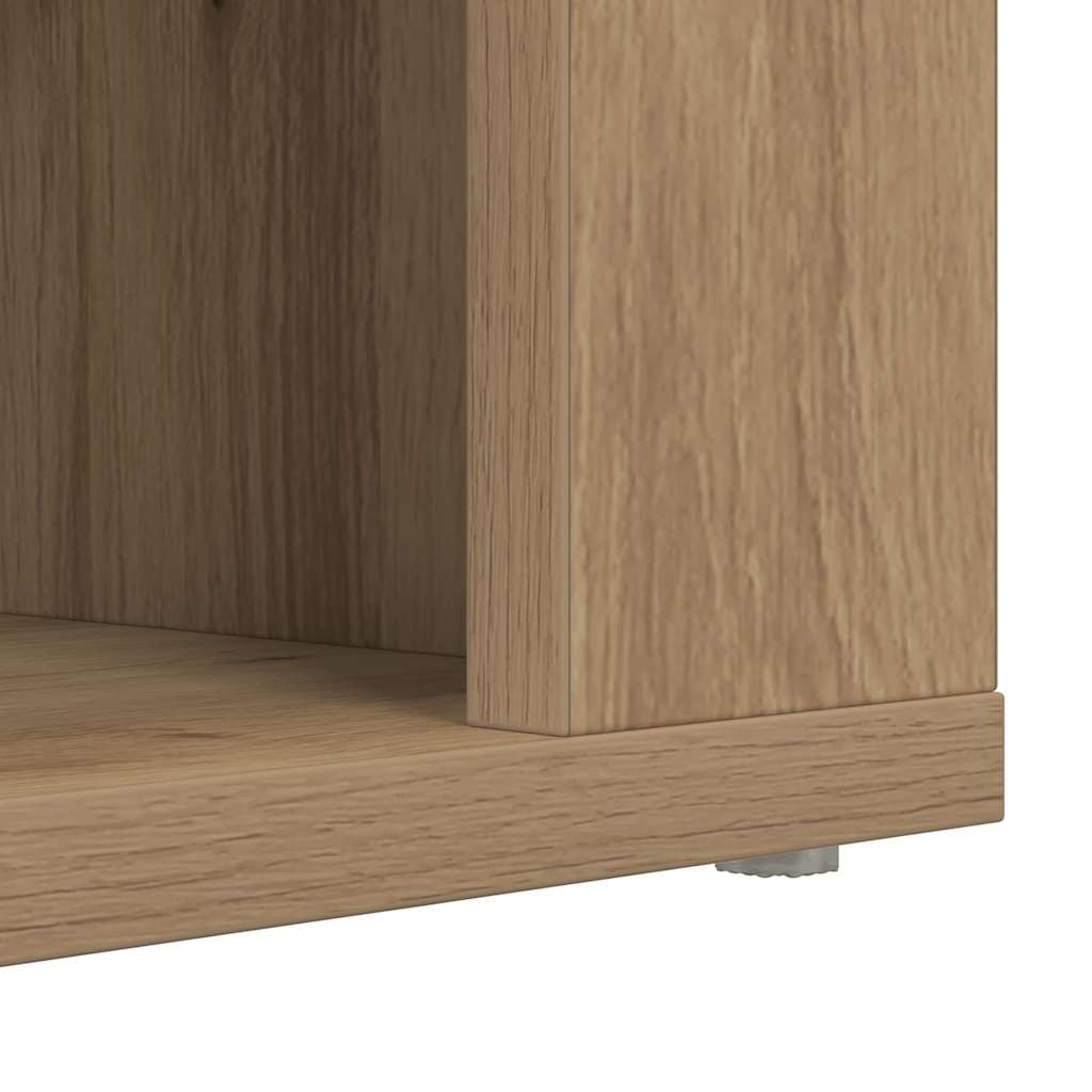 Skostativ 75 x 35 x 45 cm Konstrueret træ artisan eg