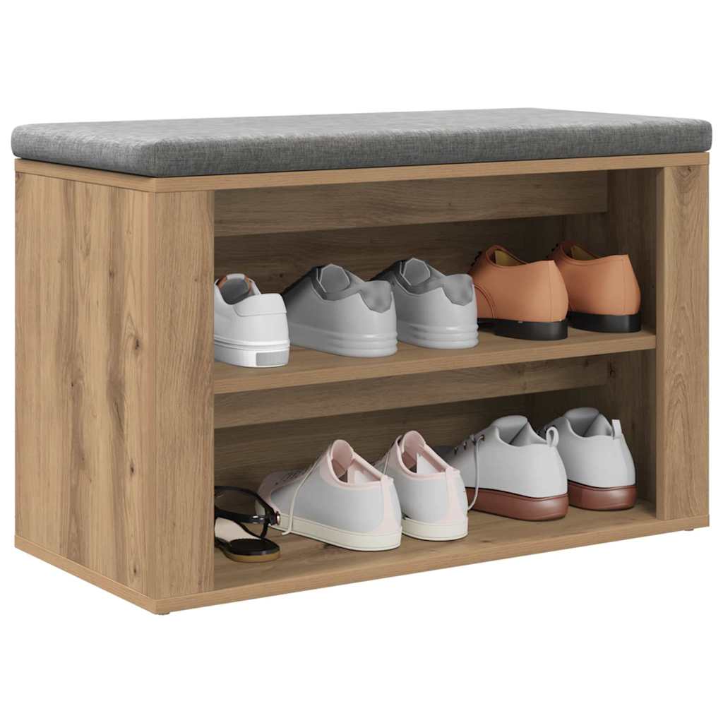 Skostativ 75 x 35 x 45 cm Konstrueret træ artisan eg