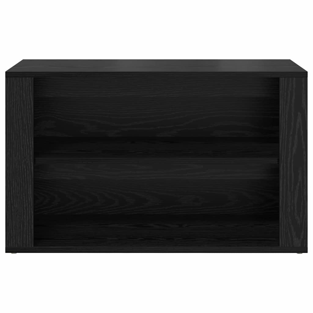 Skostativ 75 x 35 x 45 cm Konstrueret træ Sort eg
