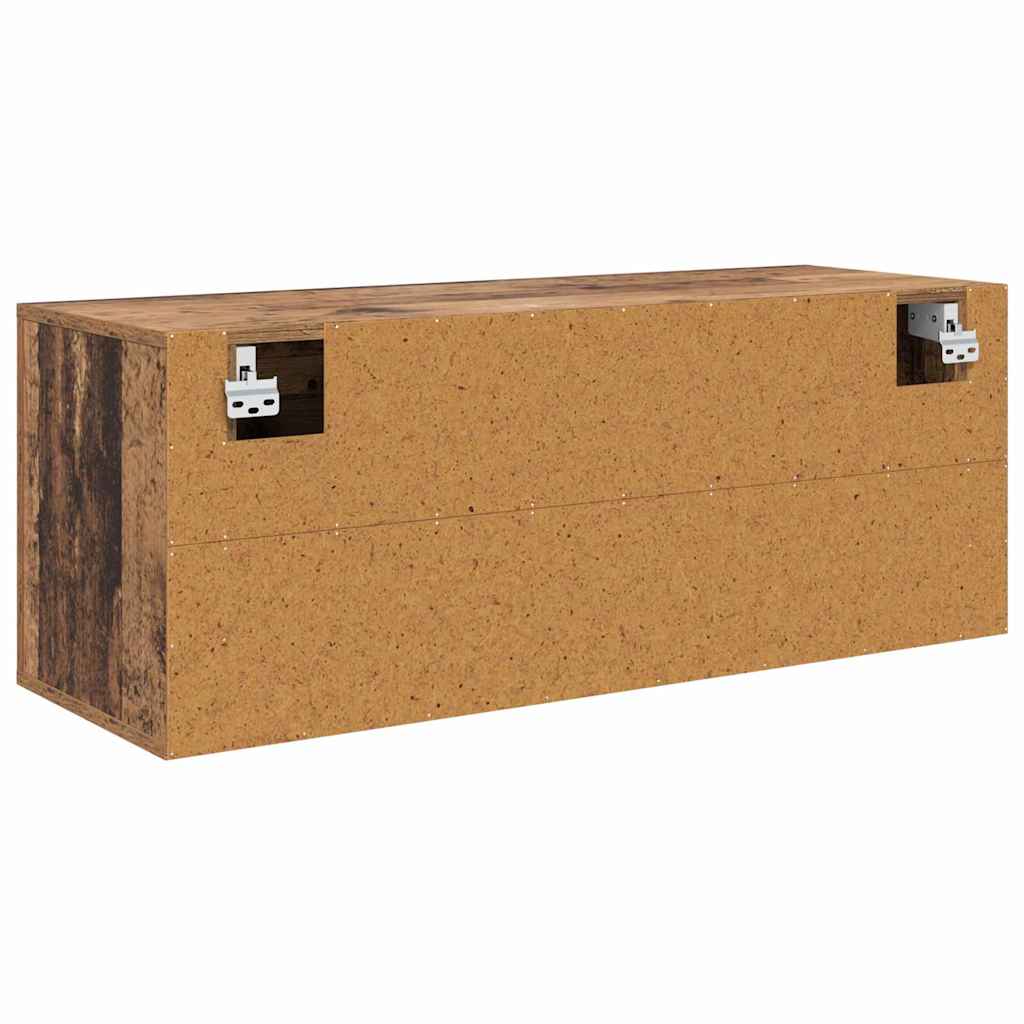 Sko skab 100 x 35 x 38 cm Konstrueret træ Gammelt træ