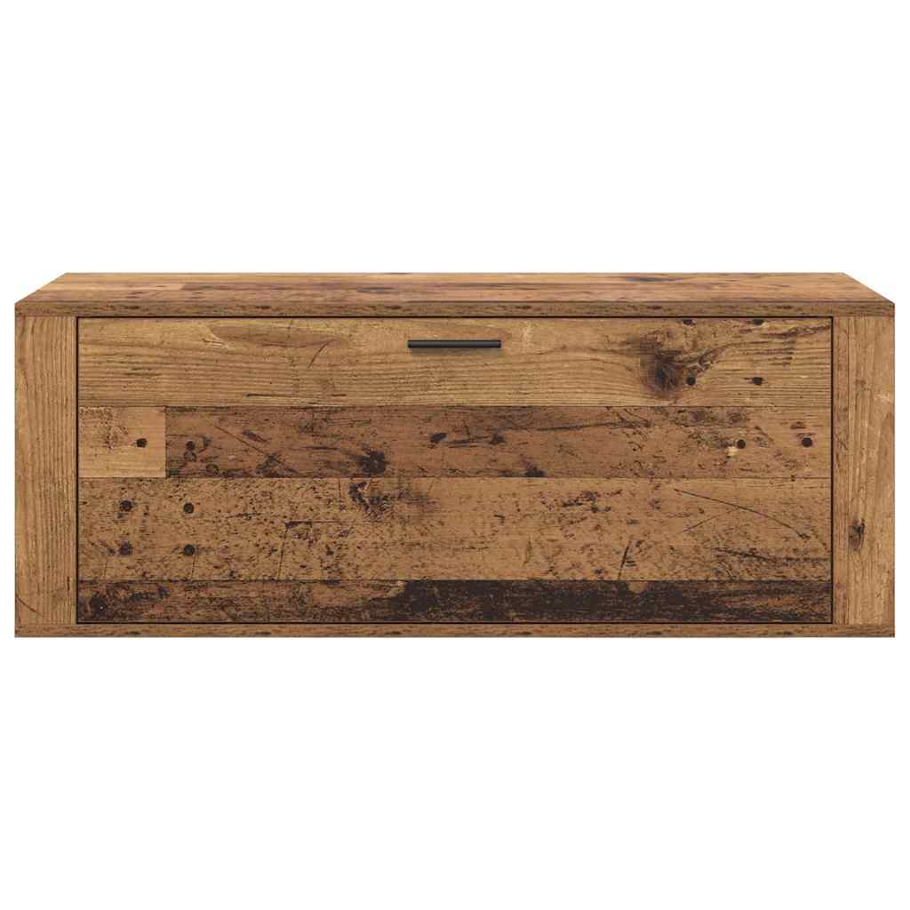 Sko skab 100 x 35 x 38 cm Konstrueret træ Gammelt træ