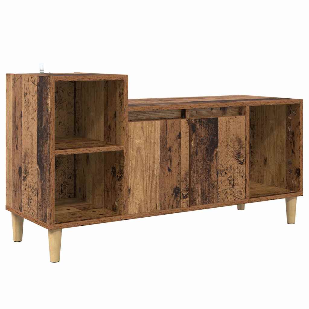 TV-skab 100 x 35 x 55 cm Gammelt træ Konstrueret træ
