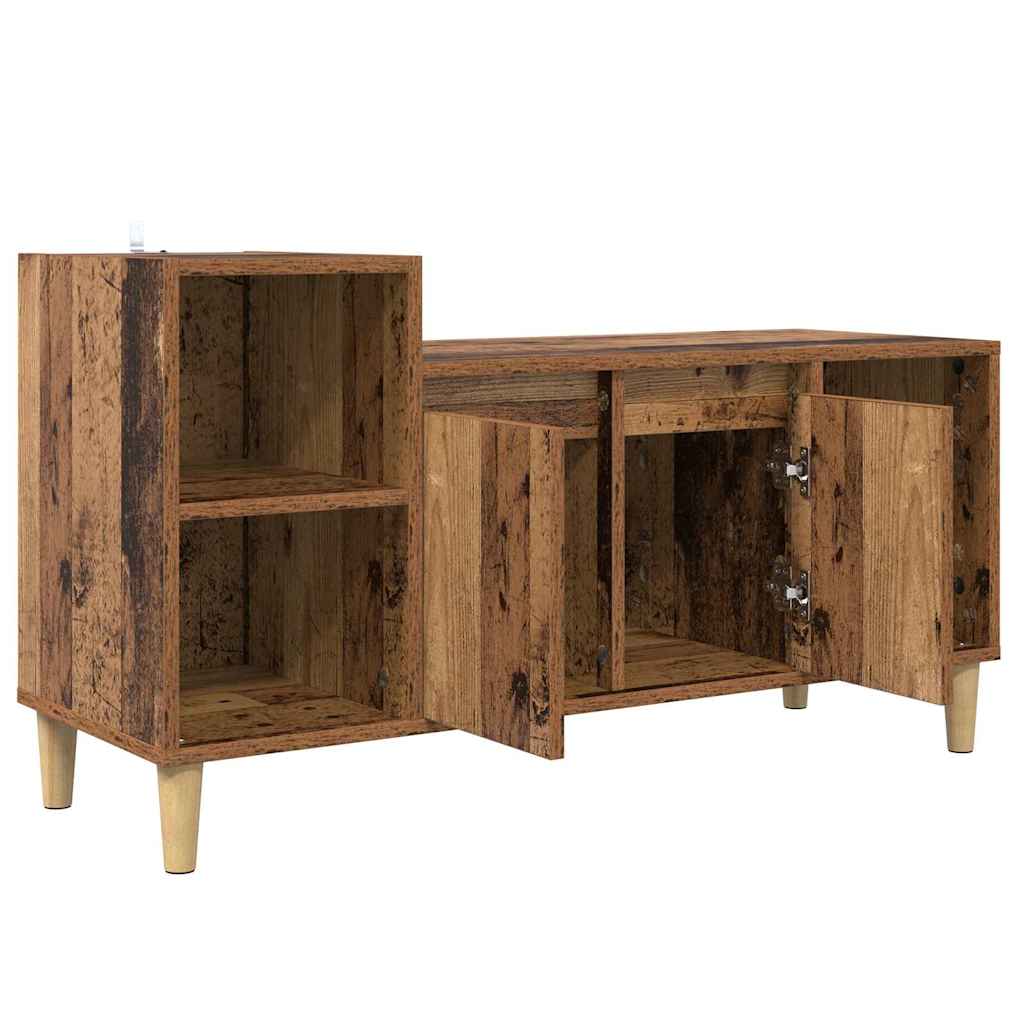 TV-skab 100 x 35 x 55 cm Gammelt træ Konstrueret træ