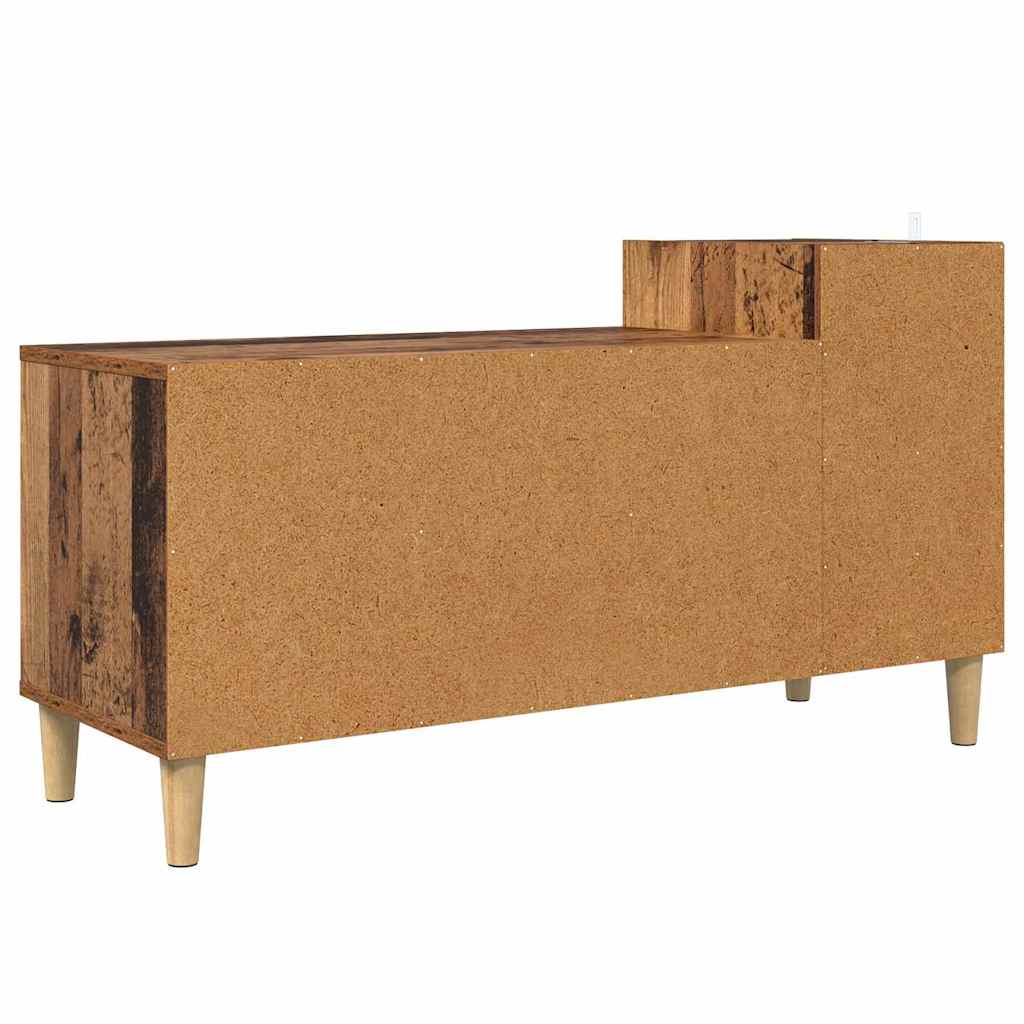 TV-skab 100 x 35 x 55 cm Gammelt træ Konstrueret træ