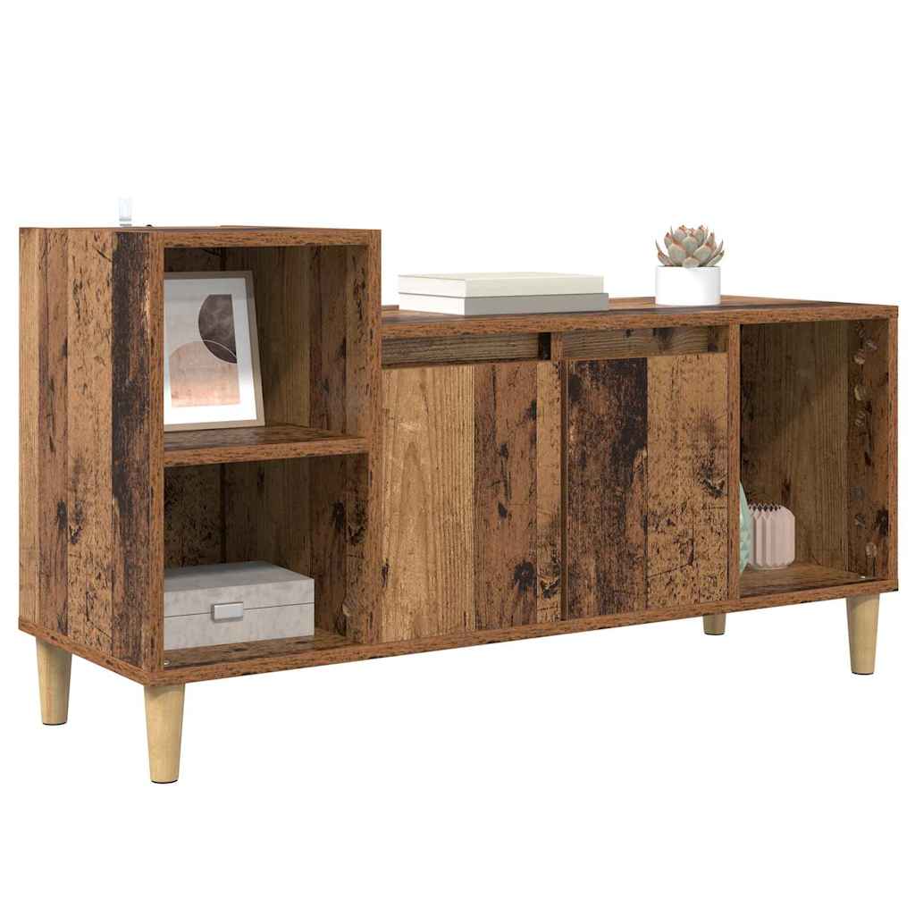 TV-skab 100 x 35 x 55 cm Gammelt træ Konstrueret træ