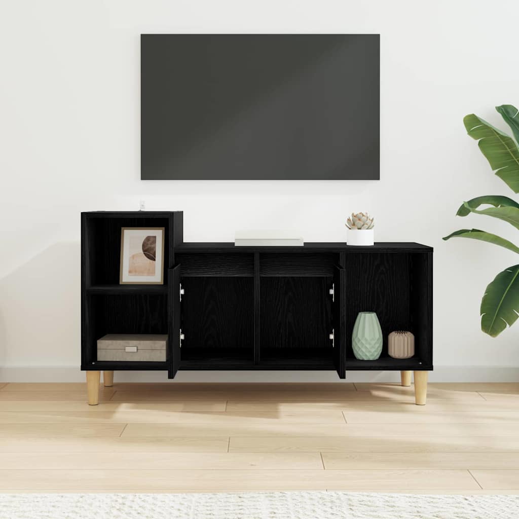 TV-skab 100 x 35 x 55 cm Sort eg Konstrueret træ
