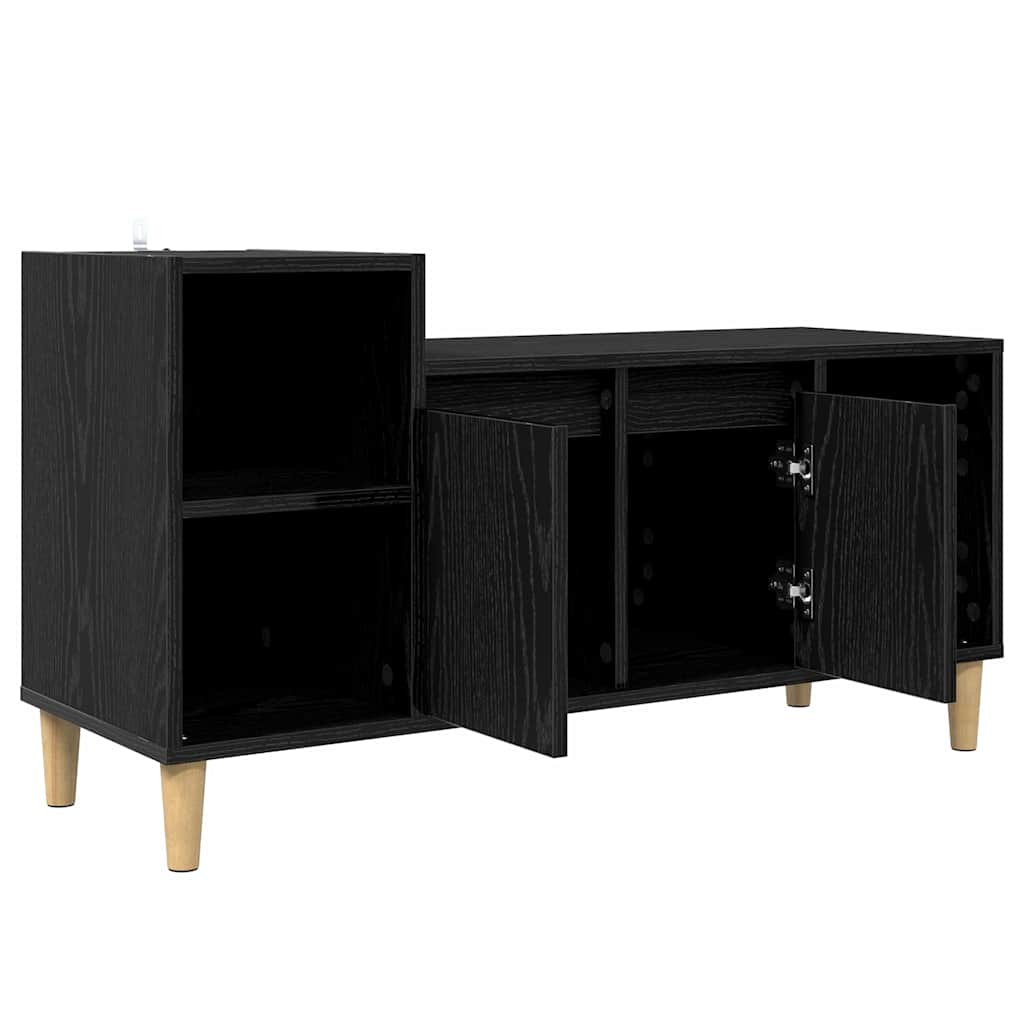 TV-skab 100 x 35 x 55 cm Sort eg Konstrueret træ