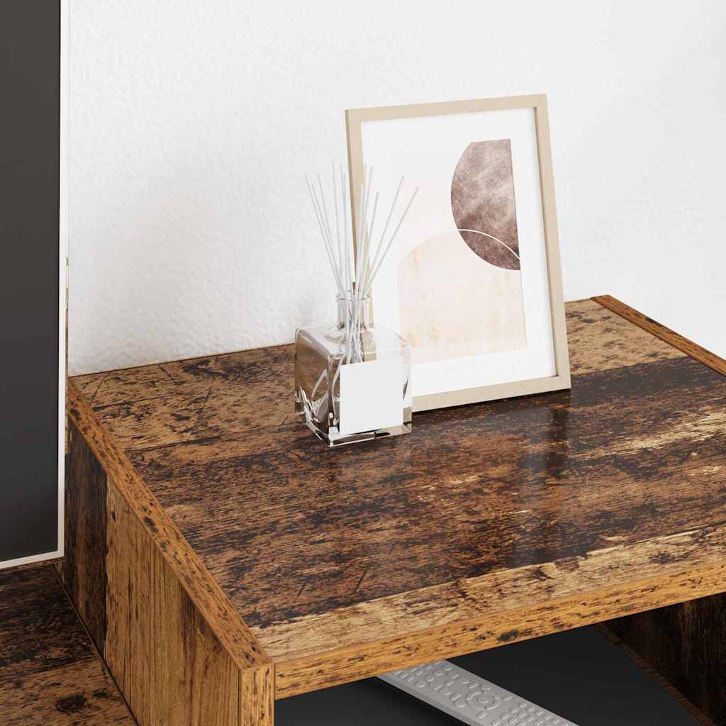 TV-skab 160 x 35 x 55 cm Gammelt træ Konstrueret træ