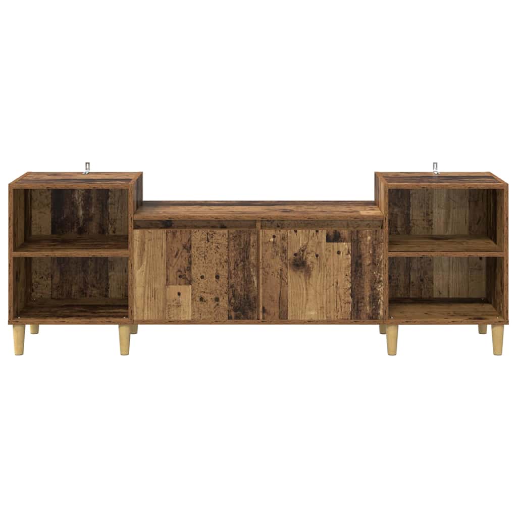 TV-skab 160 x 35 x 55 cm Gammelt træ Konstrueret træ