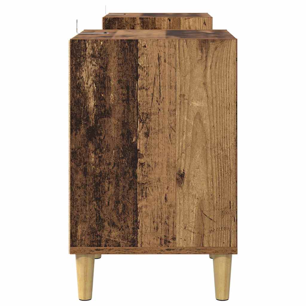 TV-skab 160 x 35 x 55 cm Gammelt træ Konstrueret træ