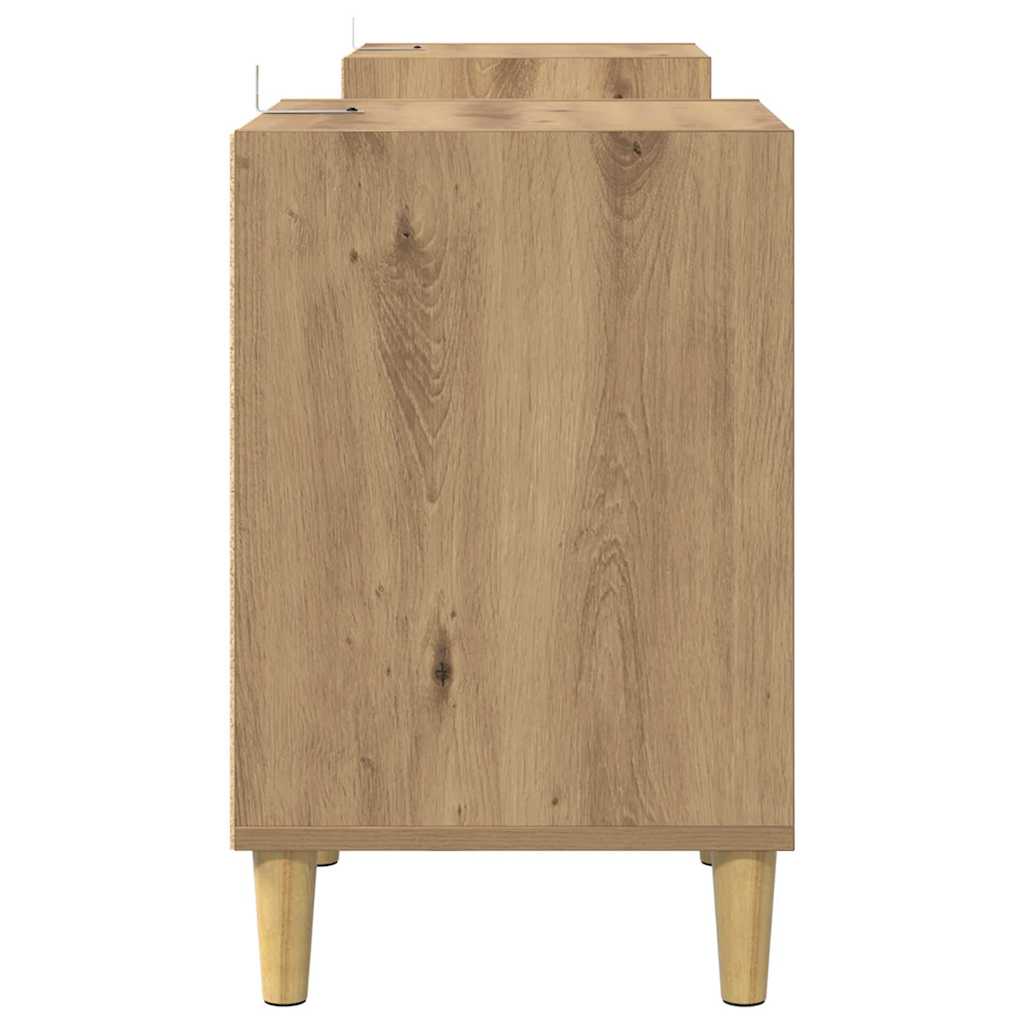 TV-skab 160 x 35 x 55 cm Artisan Egetræ Konstrueret træ