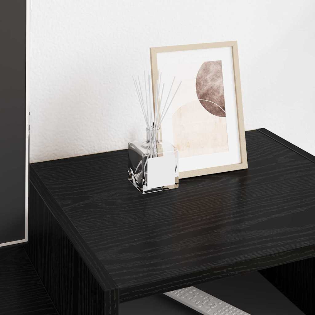 TV-skab 160 x 35 x 55 cm Sort eg Konstrueret træ