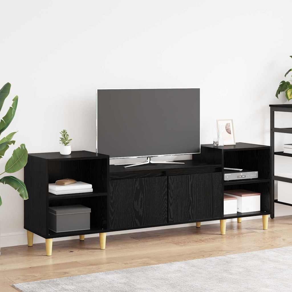 TV-skab 160 x 35 x 55 cm Sort eg Konstrueret træ