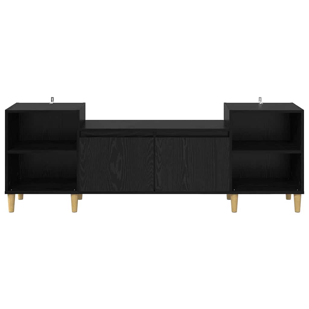 TV-skab 160 x 35 x 55 cm Sort eg Konstrueret træ