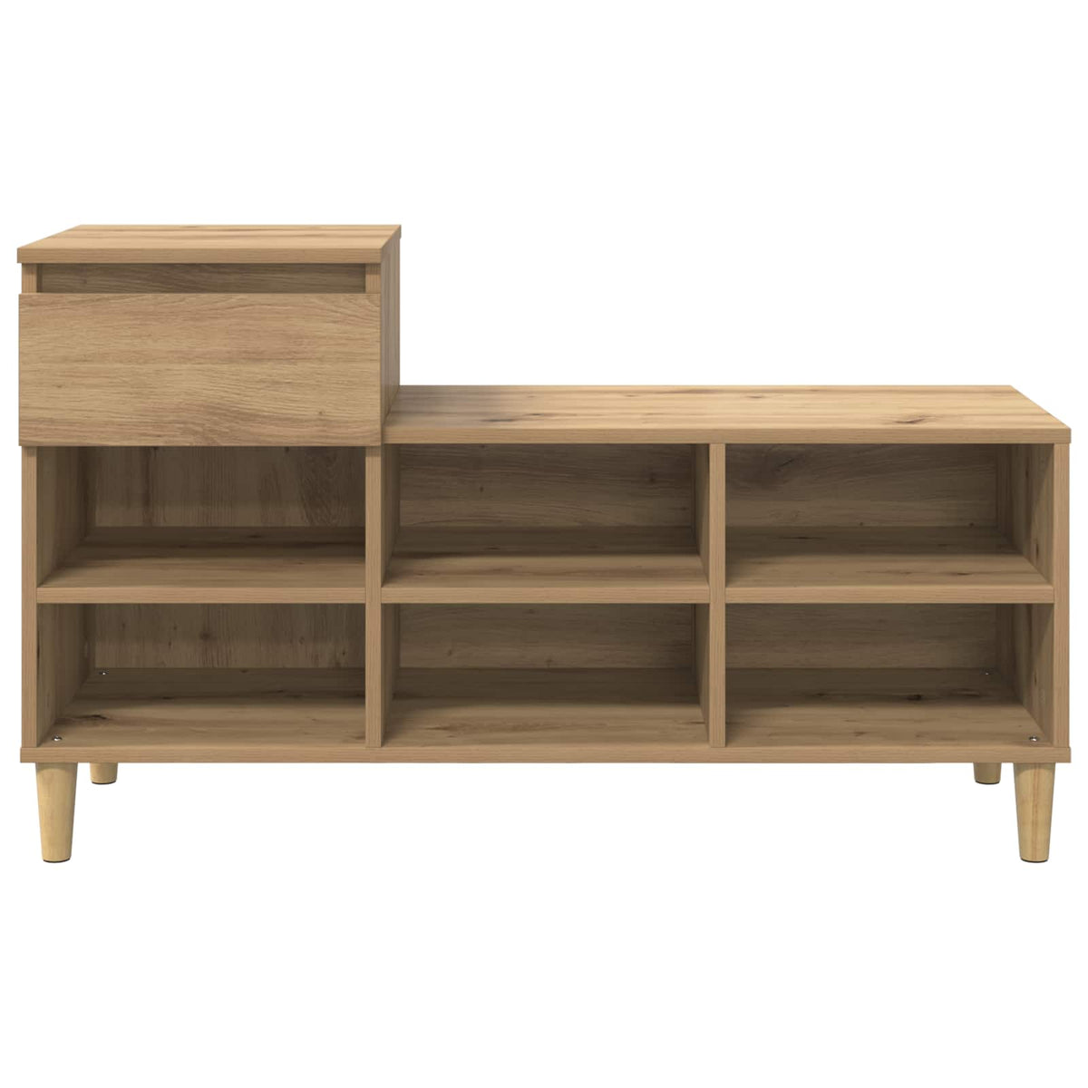 Sko skab 102 x 36 x 60 cm Konstrueret træ Artisan-eg