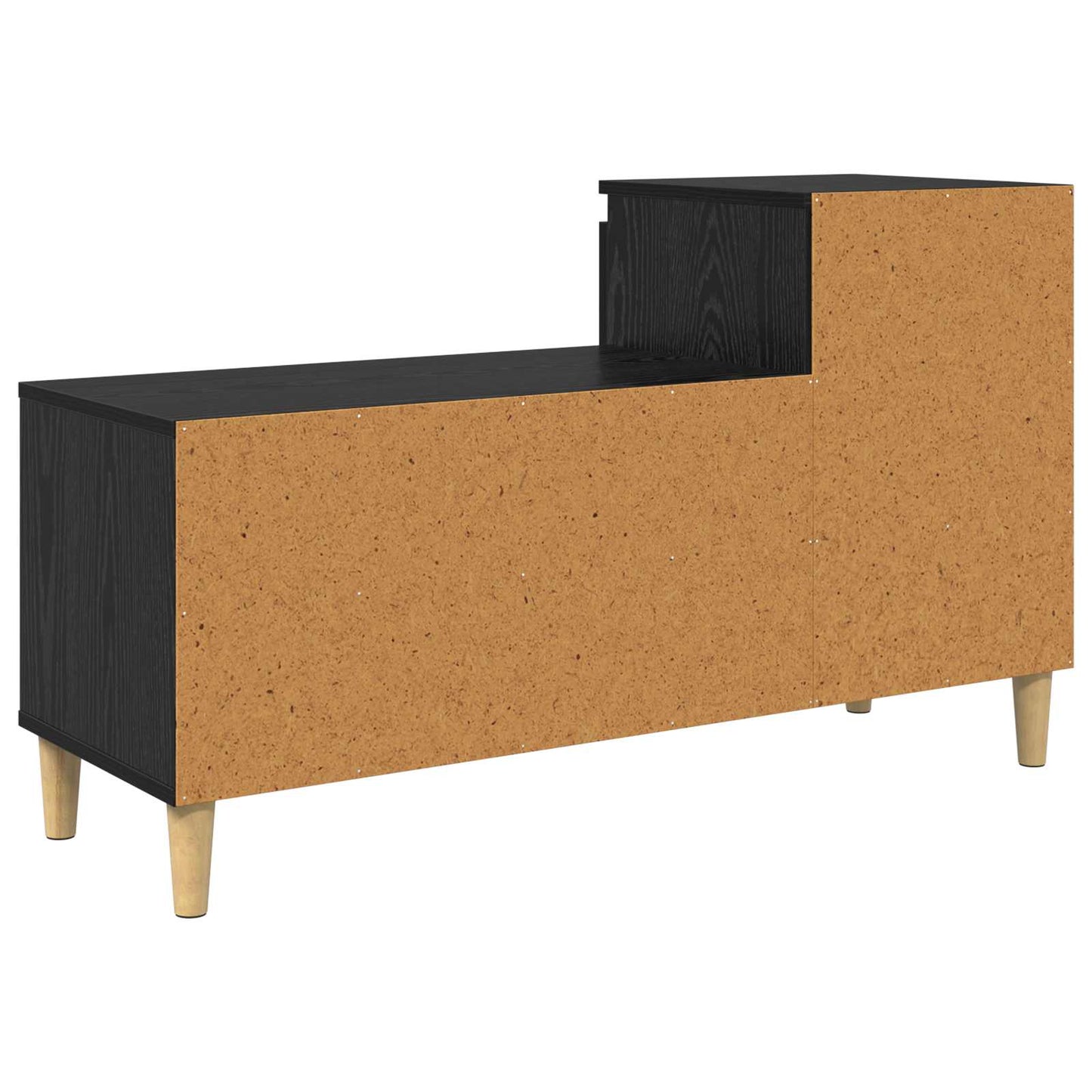 Sko skab 102 x 36 x 60 cm Konstrueret træ Sort eg