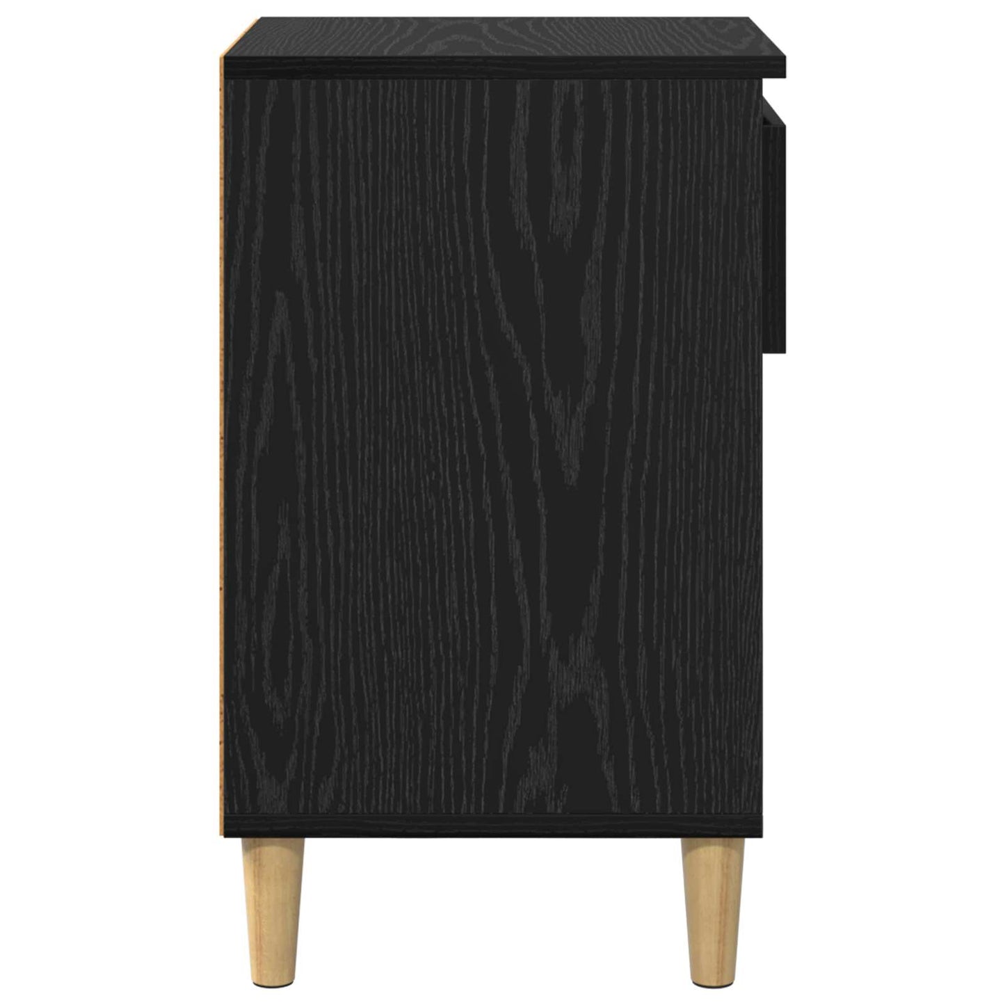 Sko skab 102 x 36 x 60 cm Konstrueret træ Sort eg