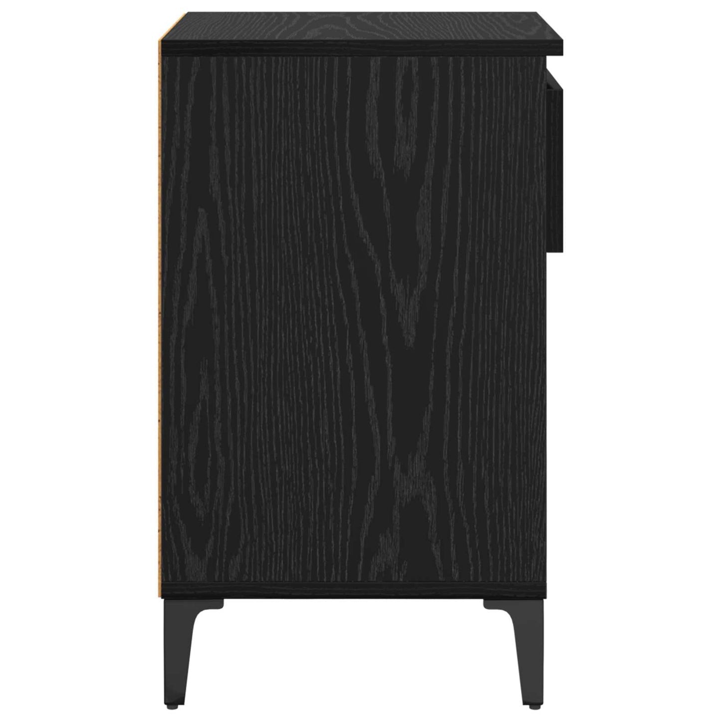 Sko skab 102 x 36 x 60 cm Konstrueret træ Sort eg