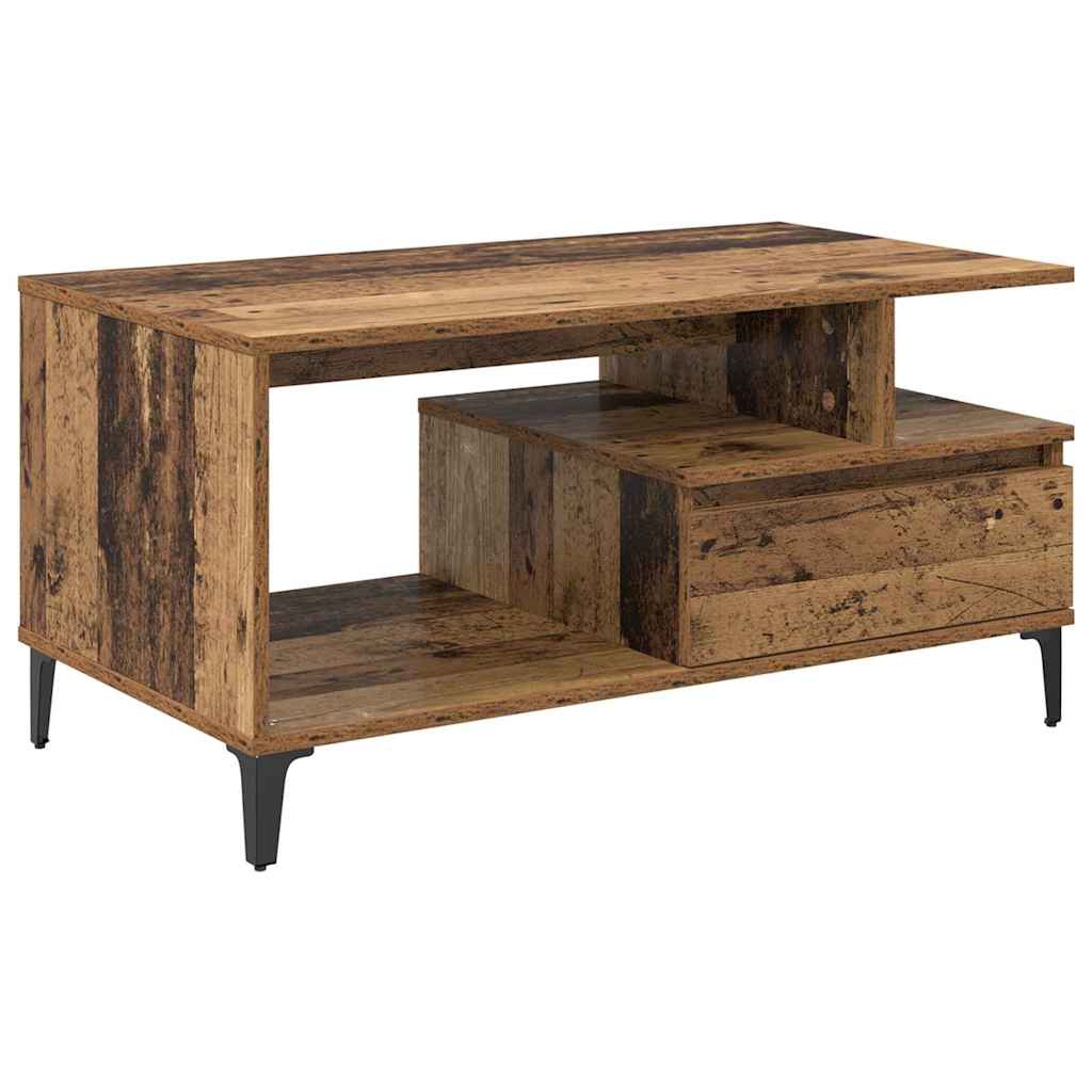 Sofabord Gammelt træ 90 x 49 x 45 cm Konstrueret træ