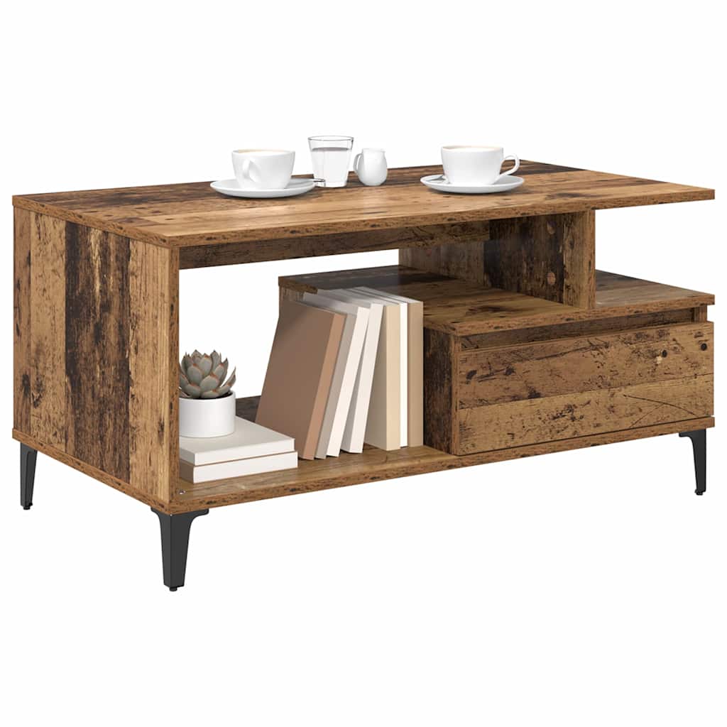 Sofabord Gammelt træ 90 x 49 x 45 cm Konstrueret træ