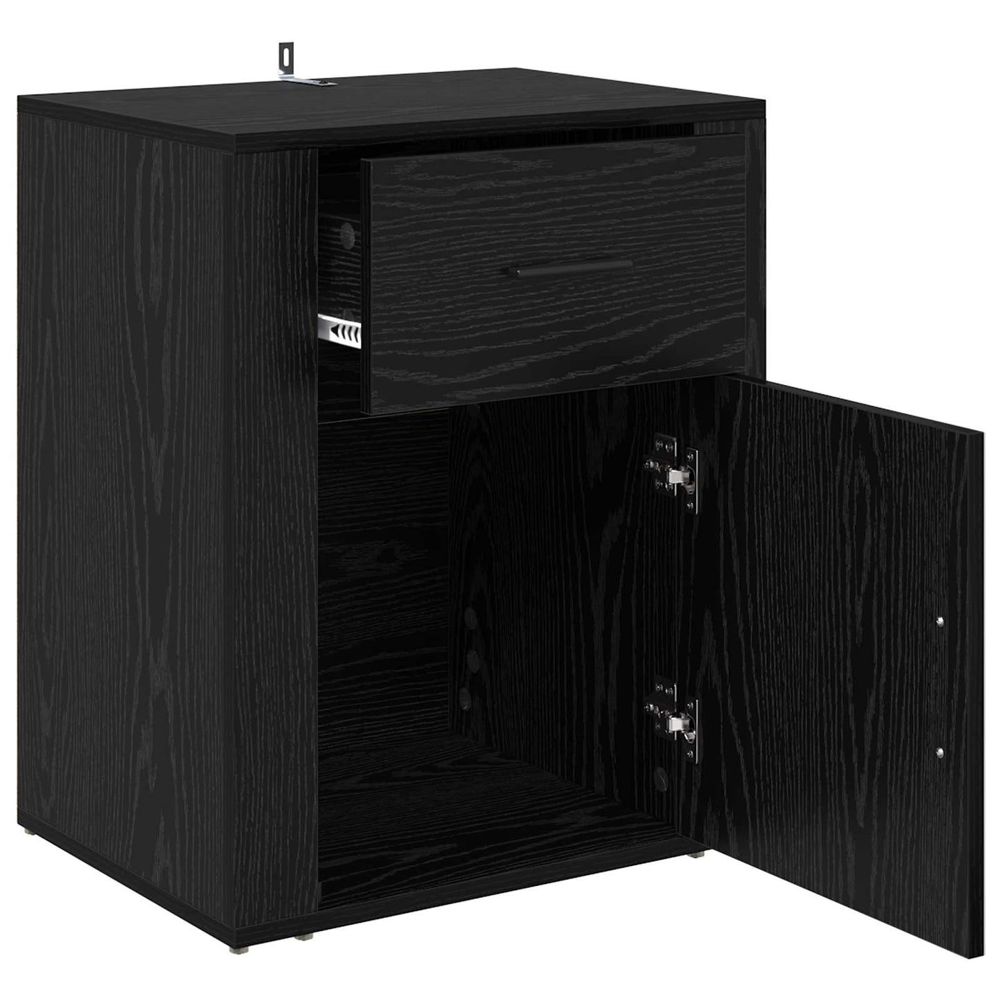 Natskab Sort eg 35 x 50 x 60 cm Konstrueret træ