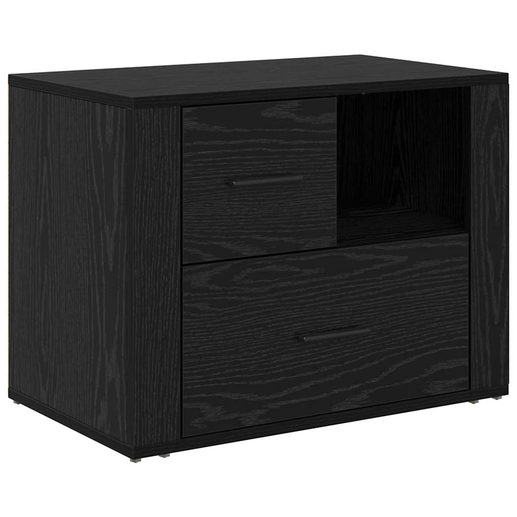 Natskab Sort eg 35 x 60 x 50 cm Konstrueret træ