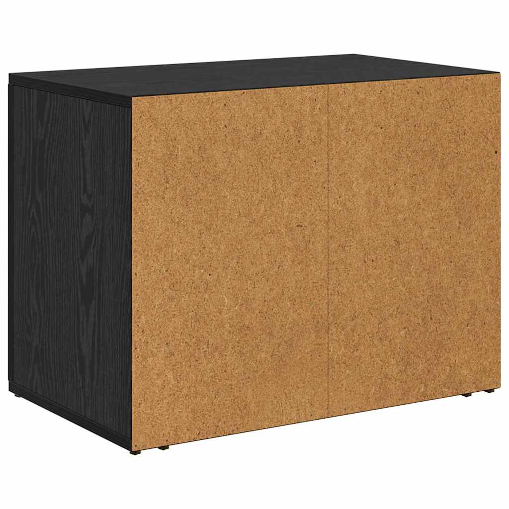 Natskab Sort eg 35 x 60 x 50 cm Konstrueret træ